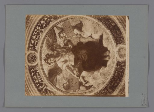 Photographic reproduction of the fresco Poetry by Raphael in the Stanza della Segnatura, Vatican