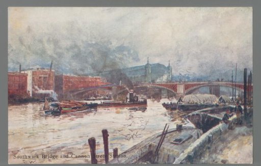 Southwark Bridge and Cannon Street Station