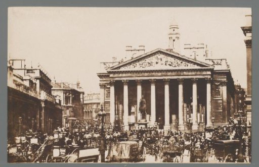View of the Royal Exchange in London