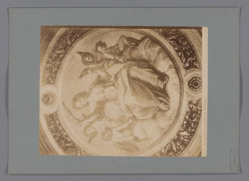 Photographic reproduction of the fresco Justice by Raphael in the Stanza della Segnatura, Vatican
