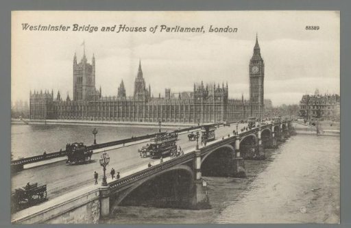 Westminster Bridge and Houses of Parliament, London