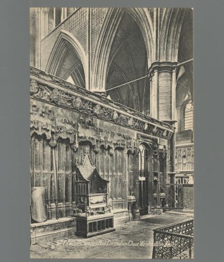 St. Edward's Screen and Coronation Chair, Westminster Abbey
