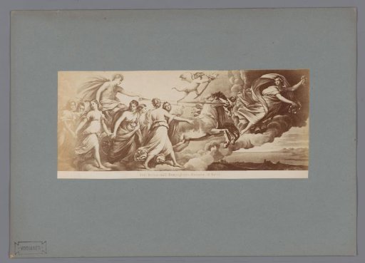 Photographic reproduction of the painting Aurora by Guido Reni, in the collection of the Galleria Rospigliosi in Rome