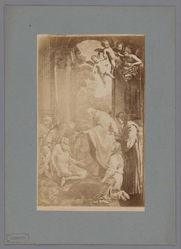 Photographic reproduction of the painting The Last Communion of St. Jerome by Domenichino