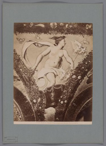Photographic reproduction of the fresco Venus Visits Jupiter, in the Loggia di Psiche, Villa Farnesina in Rome