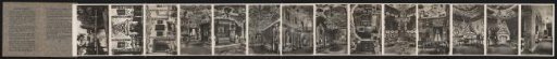 Leporello album with interior photographs of Schloss Favorite near Baden-Baden