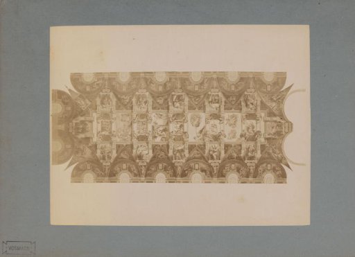 Photographic reproduction of the frescoes by Michelangelo in the Sistine Chapel