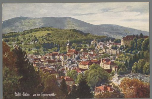 Baden-Baden, from the Friedrichshöhe