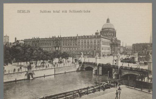 Berlin. Palace in Total with Palace Bridge
