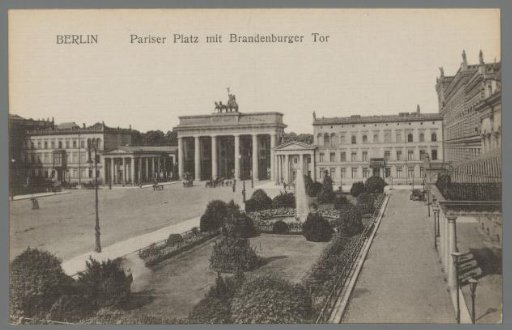 Berlin. Pariser Platz with the Brandenburg Gate