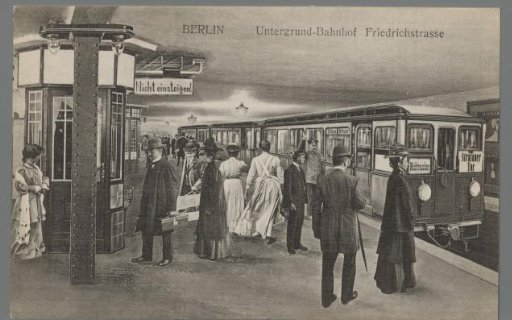 Berlin. Underground Station Friedrichstrasse
