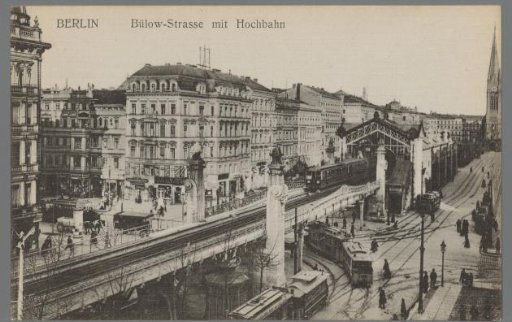 Berlin. Bülow-Strasse with Elevated Railway