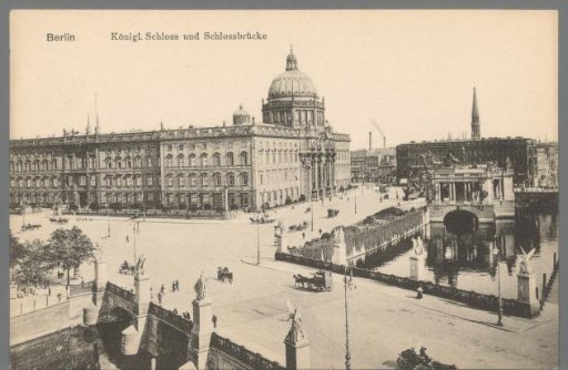 Berlin. Royal Palace and Palace Bridge