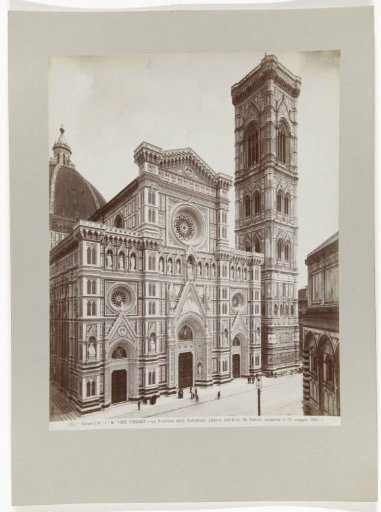 Facade of the Cathedral of Florence, with campanile