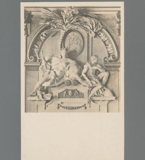 Berlin, Palace. Parade Chambers, Knights' Hall. Andreas Schlüter: "America"