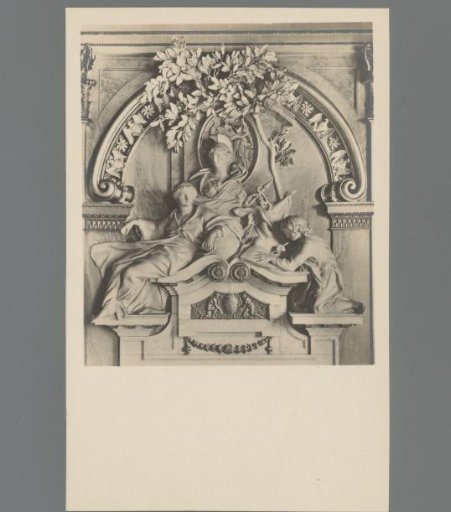Berlin, Palace. Parade Chambers, Knights' Hall. Andreas Schlüter: "Europe"