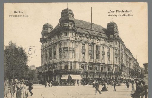 Berlin. Potsdamer Platz. "The Fürstenhof". Aschinger's Joint-Stock Company