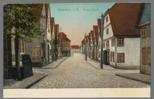 Blomberg in the Leine. Heutor Street