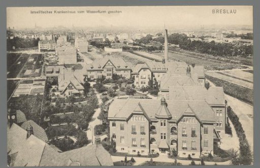 Jewish Hospital Seen from the Water Tower. Breslau