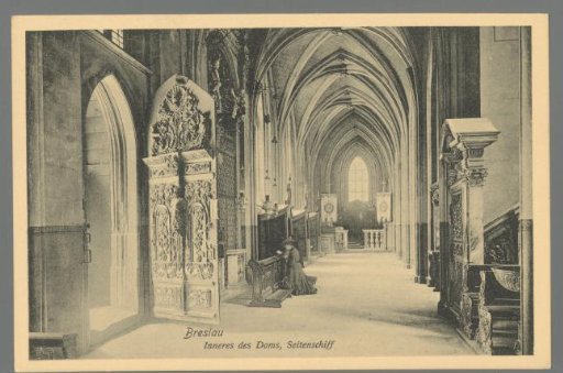 Breslau. Interior of the Cathedral, Nave
