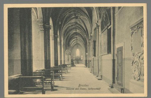 Breslau. Interior of the Cathedral, Nave