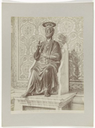Sculpture of St. Peter in St. Peter's in Rome