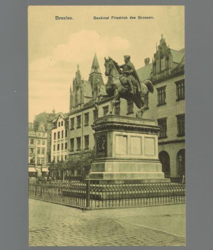 Breslau. Monument to Frederick the Great