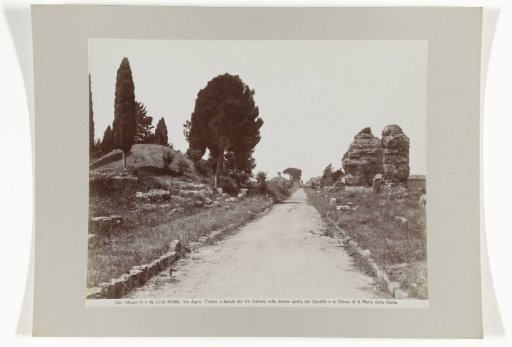 Via Appia with the Burial Mounds of the Three Curiatii [?]