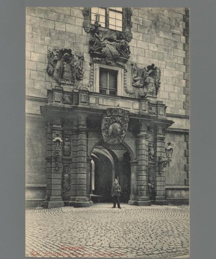 Dresden. Royal Palace Entrance from the Theater Square