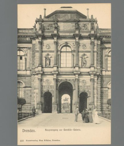 Dresden. Main Entrance to the Picture Gallery
