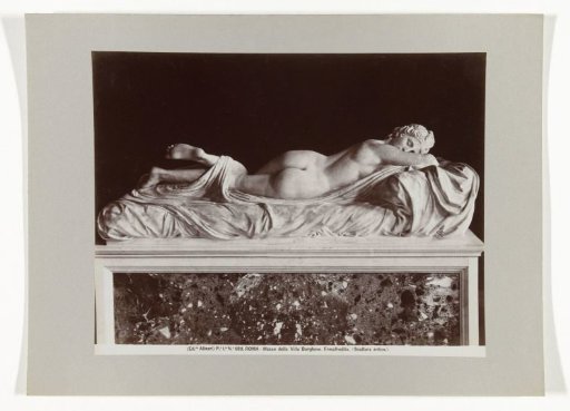 Sculpture of the Sleeping Hermaphroditus in the Galleria Borghese