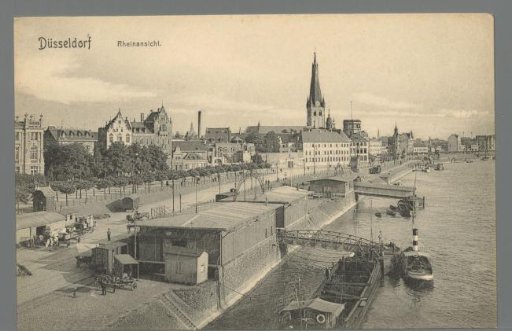 Düsseldorf. View of the Rhine