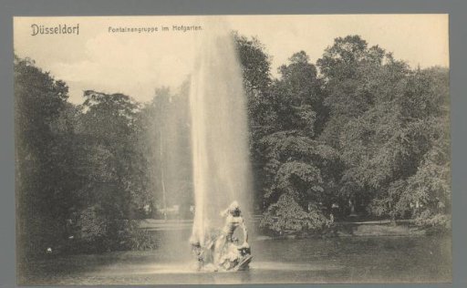 Düsseldorf. Fountain Group in the Hofgarten