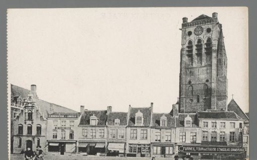 Furnes, tower of St. Nicholas Church, Grand Place