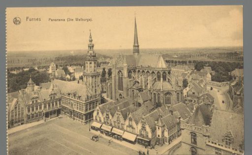 Furnes. Panorama (St. Walburga)