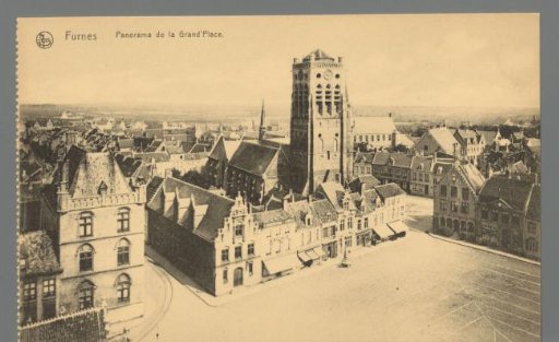 Furnes. Panorama of the Grand Place