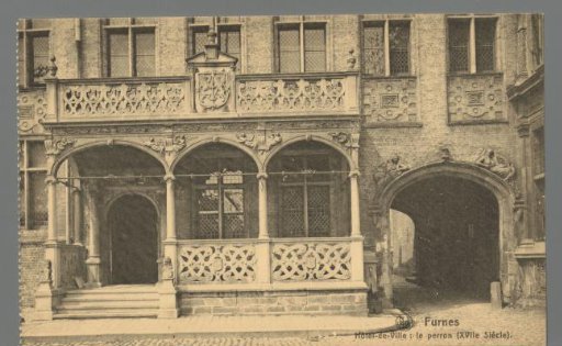 Furnes. Town Hall: the forecourt (17th century)