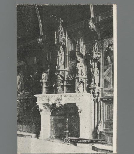 Ypres, the chimney of the Town Hall Chamber