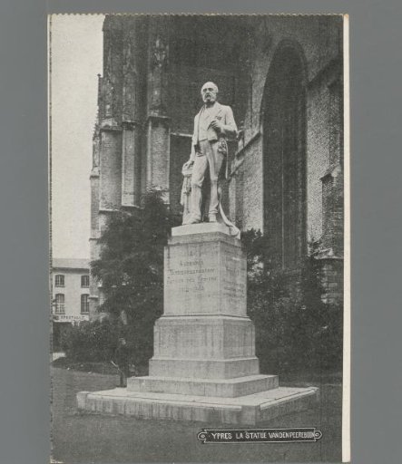 Ypres. The Van den Peerenboom statue