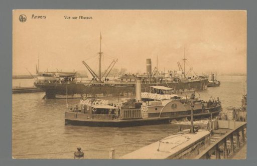 Antwerp. View of the Scheldt
