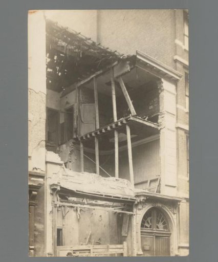 Destroyed Antwerp Residence After the October 1914 Bombardment