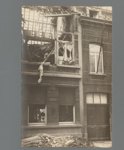 Destroyed Antwerp Residence After the October 1914 Bombardment