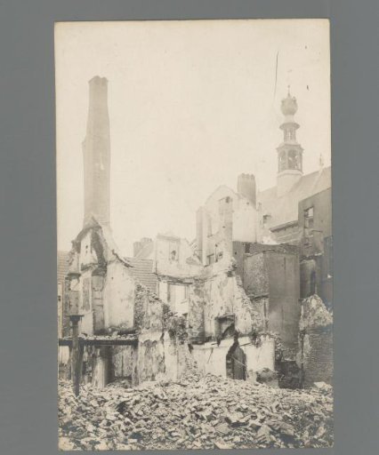 Destroyed Antwerp Buildings After the October 1914 Bombardment