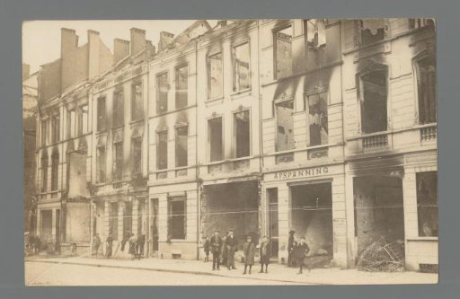 Destroyed Antwerp Buildings After the October 1914 Bombardment