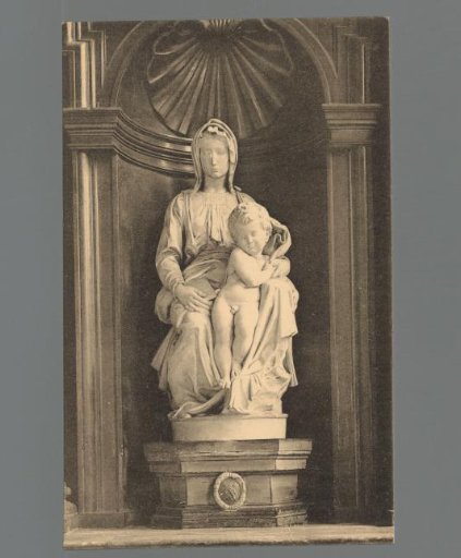 Bruges. Church of Our Lady. The Virgin and Child, by Michelangelo (1506)