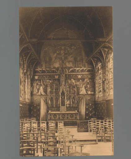 Bruges. Interior of the Basilica of the Holy Blood. The Altar