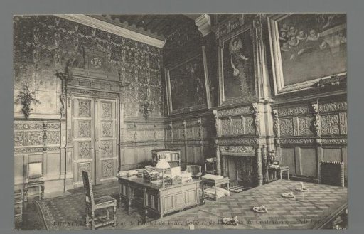 Brussels. Interior of the Hôtel de Ville, Cabinet of the Alderman for Litigation