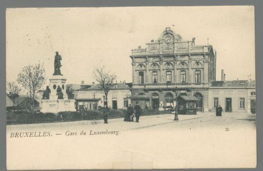 Brussels. Luxembourg Station