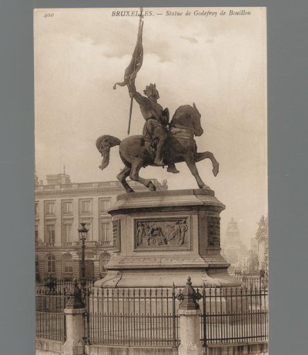 Brussels. Statue of Godfrey of Bouillon