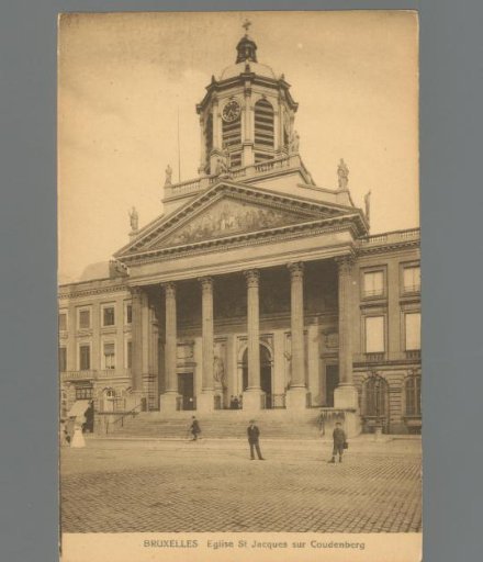 Brussels. Church of St. Jacques on Coudenberg